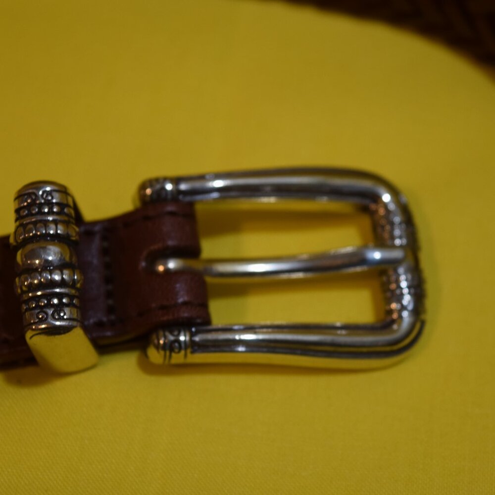 Gently Used Talbot LEATHER BELT Waist Small - Picture 3 of 4
